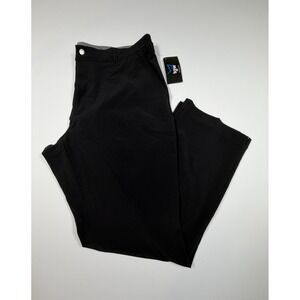 TGW Golf Pants Mens Size 40x32 Flat Front Performance Stretch Waist Black
